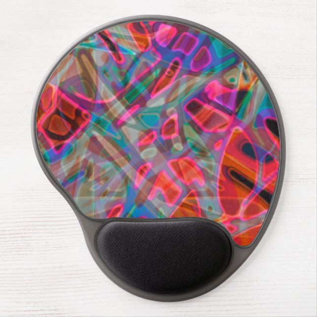 Gel Mousepad Colorful Stained Glass (Front)