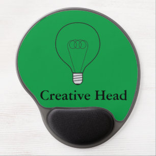 Gel-Mousepad Creative Head green Gel Mouse Pad
