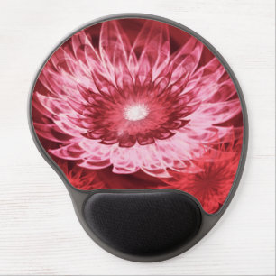 Gel Mousepad Fantasy Flowers Red