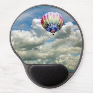 Gel Mousepad - Hot Air Balloon in Clouds