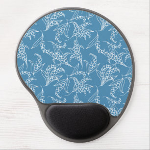 Gel Mousepad: Lilies-of-the-Valley, Blue Mouse Pad