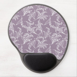 Gel Mousepad: Lilies-of-the-Valley, Mauve Gel Mouse Pad