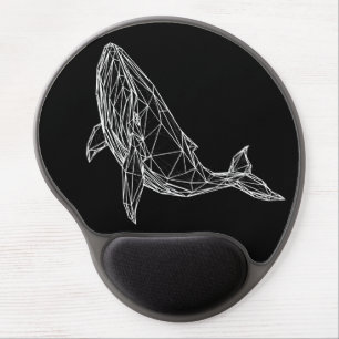 Gel Mousepad Modern Geometric Whale