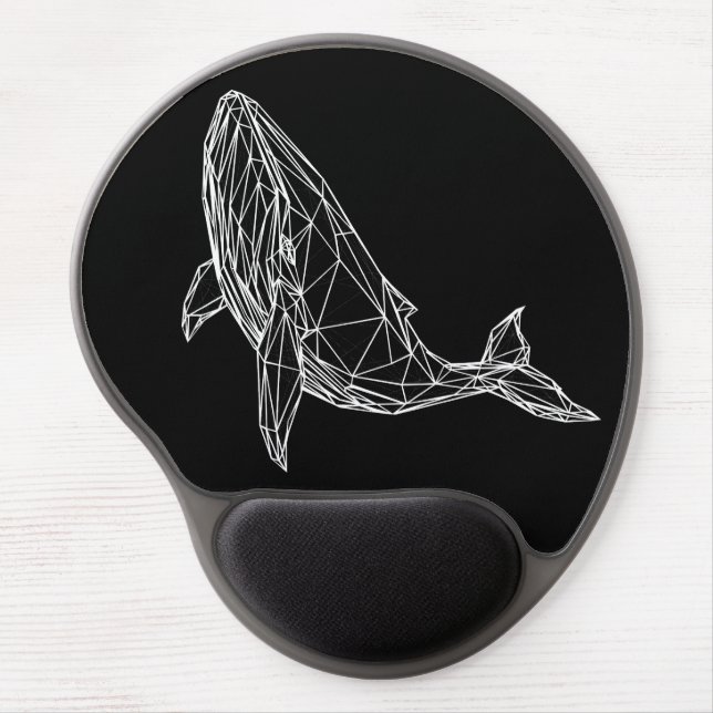 Gel Mousepad Modern Geometric Whale (Front)