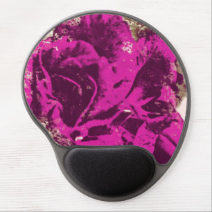 Gel Mousepad Purple Rose Watercolor