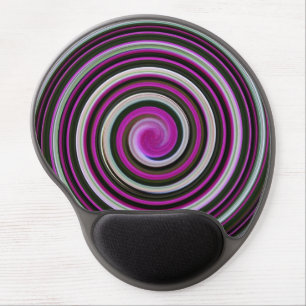 Gel mousepad purple spiral