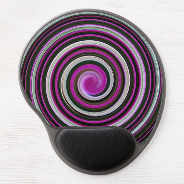 Gel mousepad purple spiral (Front)