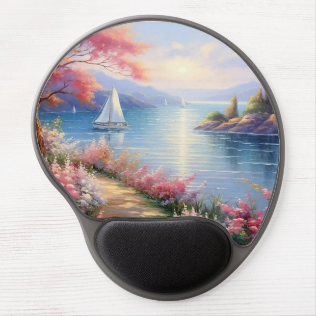 Gel Mousepad | Sailboats in Distance (Front)