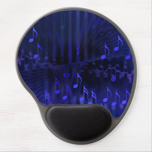 Gel Mousepad with Blue Digital Art _ Concert Hall