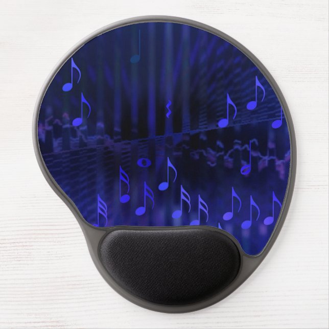 Gel Mousepad with Blue Digital Art - Concert Hall (Front)