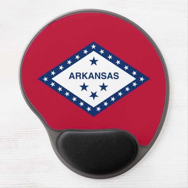 Gel Mousepad with flag of Akansas, USA (Front)