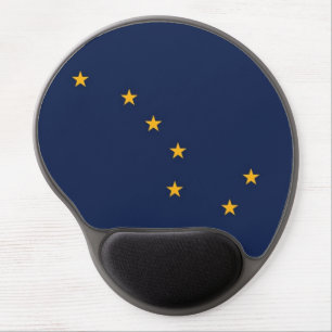 Gel Mousepad with flag of Alaska, USA