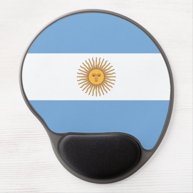 Gel Mousepad with flag of Argentina (Front)