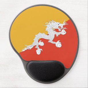 Gel Mousepad with flag of Bhutan