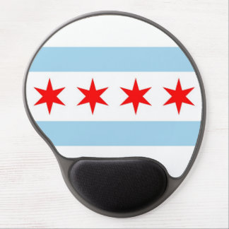 Gel Mousepad with flag of Chicago, USA