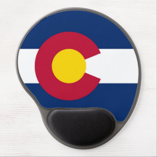 Gel Mousepad with flag of Colorado, USA