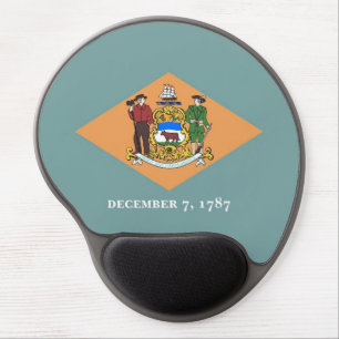 Gel Mousepad with flag of Delaware, USA