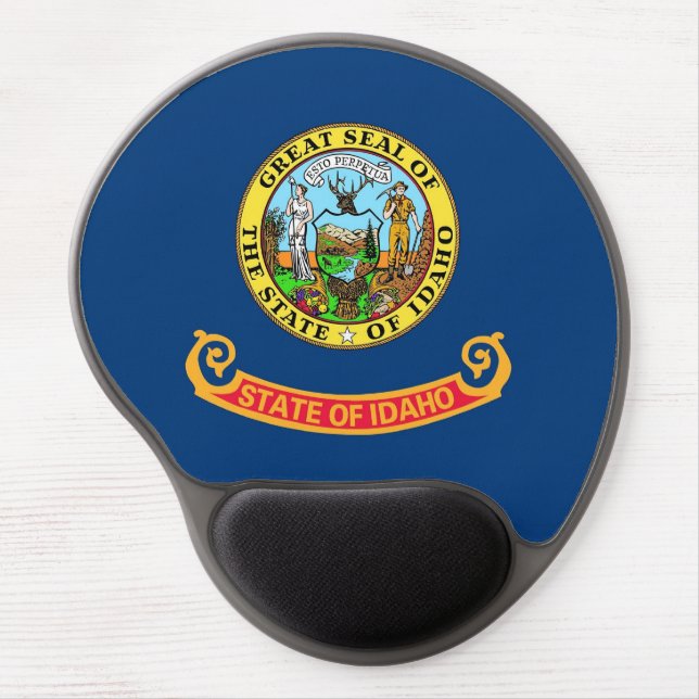 Gel Mousepad with flag of Idaho, USA (Front)