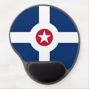 Gel Mousepad with flag of Indianapolis, USA