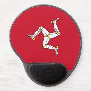 Gel Mousepad with flag of Isle of Man, UK