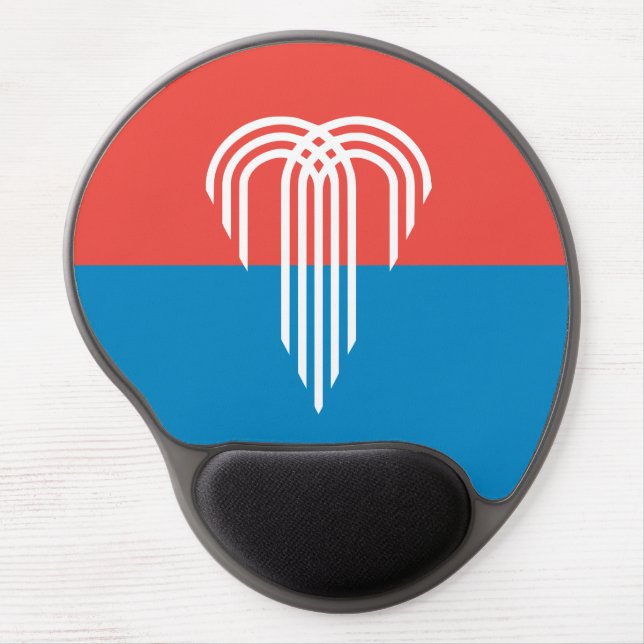 Gel Mousepad with flag of Kansas City, USA (Front)