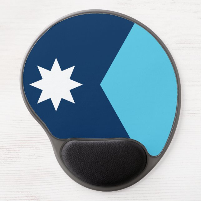 Gel Mousepad with flag of Minnesota, USA (Front)