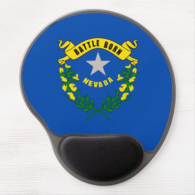 Gel Mousepad with flag of Nevada, USA (Front)