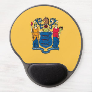 Gel Mousepad with flag of New Jersey, USA