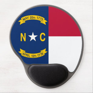 Gel Mousepad with flag of North Caolina, USA
