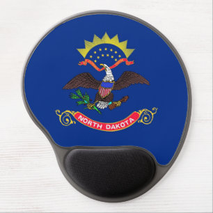 Gel Mousepad with flag of North Dakota, USA