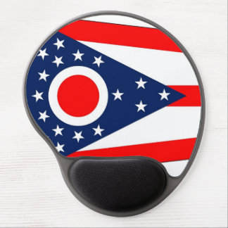 Gel Mousepad with flag of Ohio State, USA
