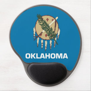 Gel Mousepad with flag of Oklahoma, USA