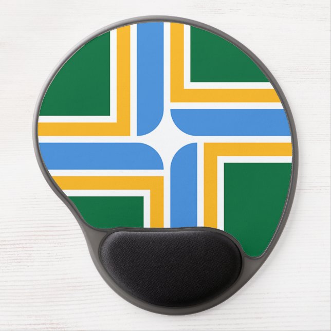 Gel Mousepad with flag of Portland, USA (Front)