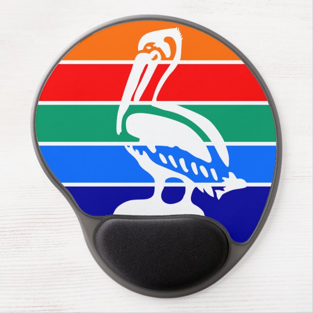 Gel Mousepad with flag of St. Petersburg, USA (Front)