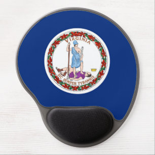 Gel Mousepad with flag of Virginia State
