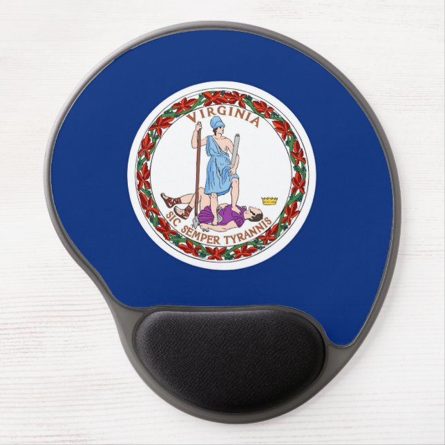 Gel Mousepad with flag of Virginia State (Front)