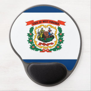 Gel Mousepad with flag of West Virginia State, USA