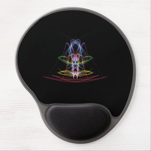 Gel Mousepad with Multicolored Abstract Design