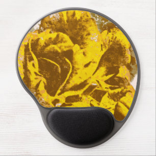 Gel Mousepad Yellow Rose Watercolor