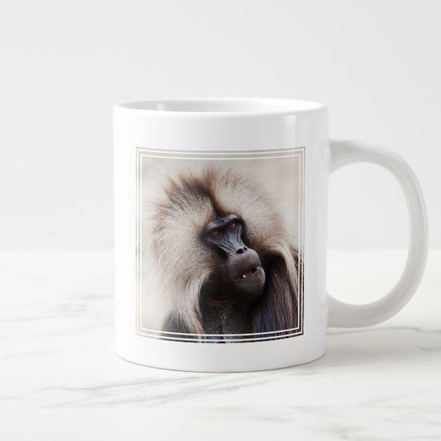Gelada Baboon, Ethiopia Giant Coffee Mug (Right)