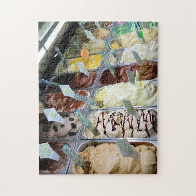 Gelateria Italian Ice Cream Shop - gelato in Italy Jigsaw Puzzle (Vertical)