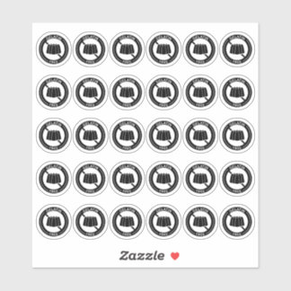 Gelatin Free Wedding Place Card Mini Food Allergy Sticker
