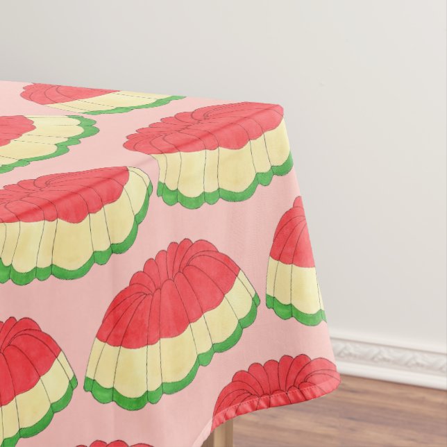 Gelatin Salad Vintage Retro Dinner Party Dessert  Tablecloth (In Situ)