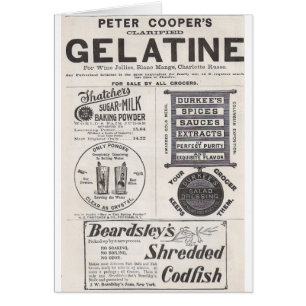Gelatine, Cod Fish, and more Cards