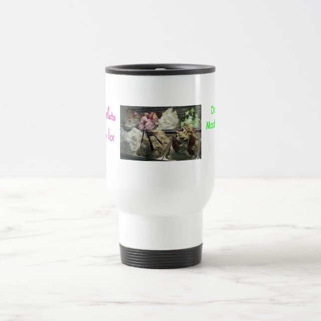 gelato5, Dairy FreeMade to Order, Lucci's Gelat... Travel Mug (Center)