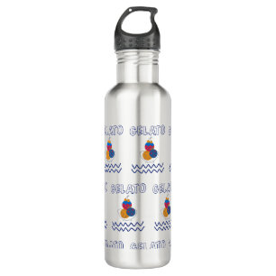 gelato ice cream stainless steel water bottle