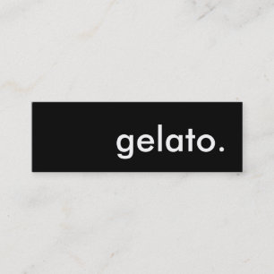 gelato. mini business card