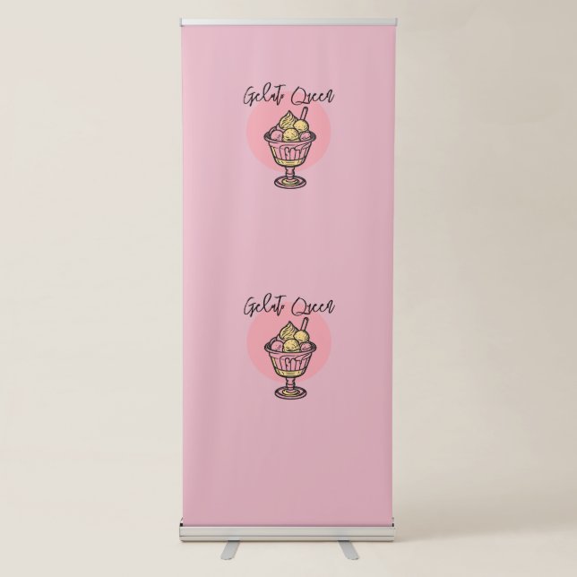 Gelato Queen Retractable Banner (Front)