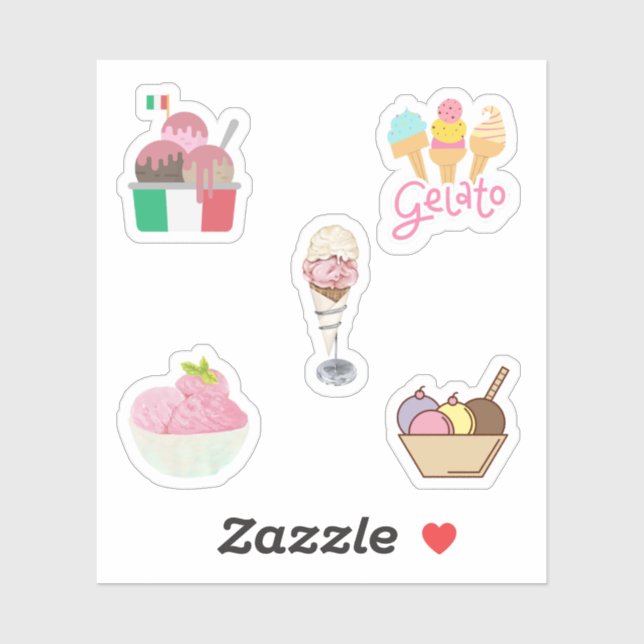 Gelato Stickers (Sheet)