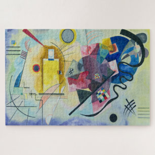 Gelb-rot-blau art by Wassily Kandinsky Jigsaw Puzzle